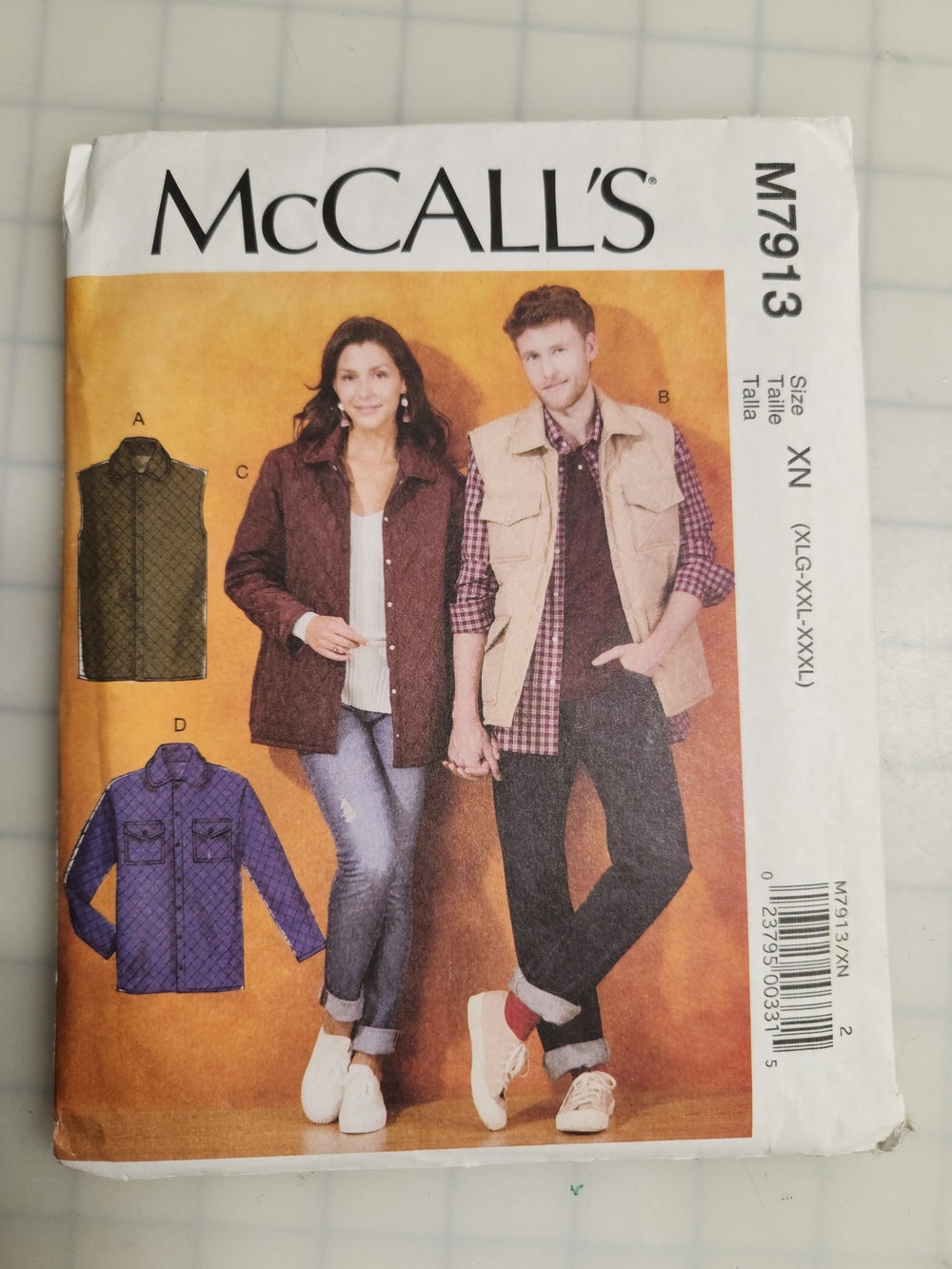 McCall's Jacket and Vest Pattern M7913